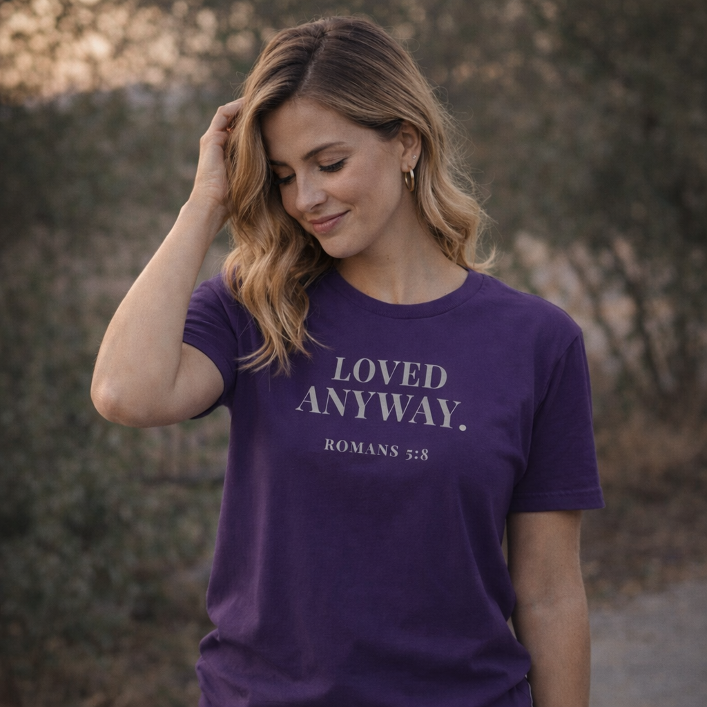Loved Anyway – Romans 5:8 Premium Tee